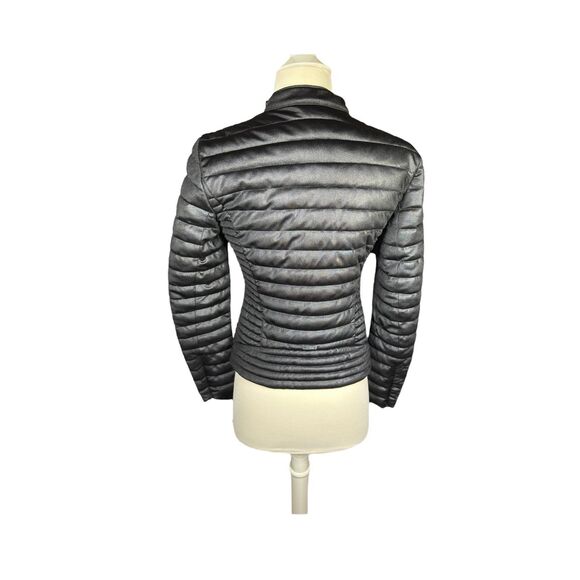 GUESS Vona Quilted Gorpcore Jacket Women's Size XS Black Windbreaker Puffer - Picture 2 of 9